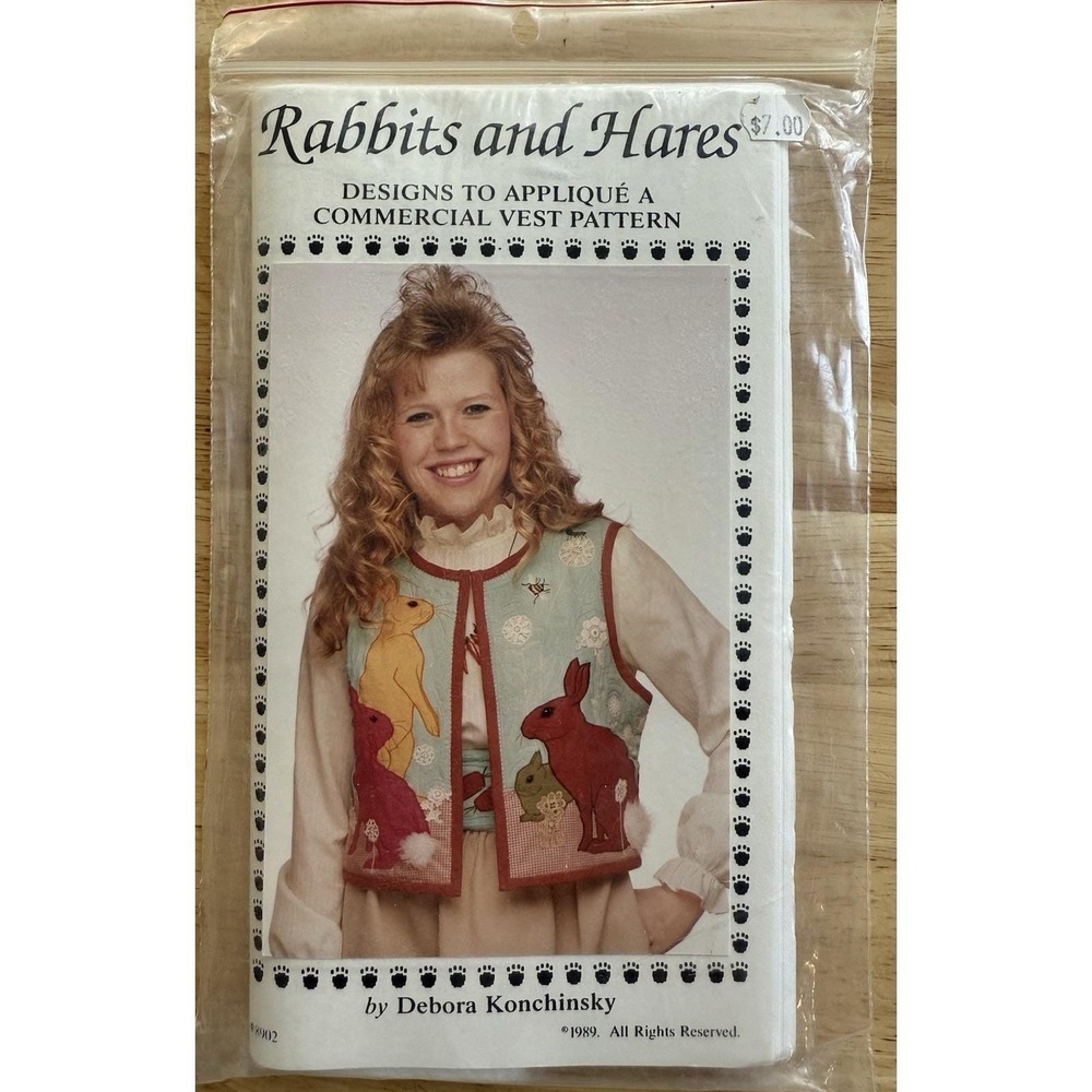 Critter Pattern Works Rabbits & Hares Appliqué Design Pattern Deborah Konchinsky